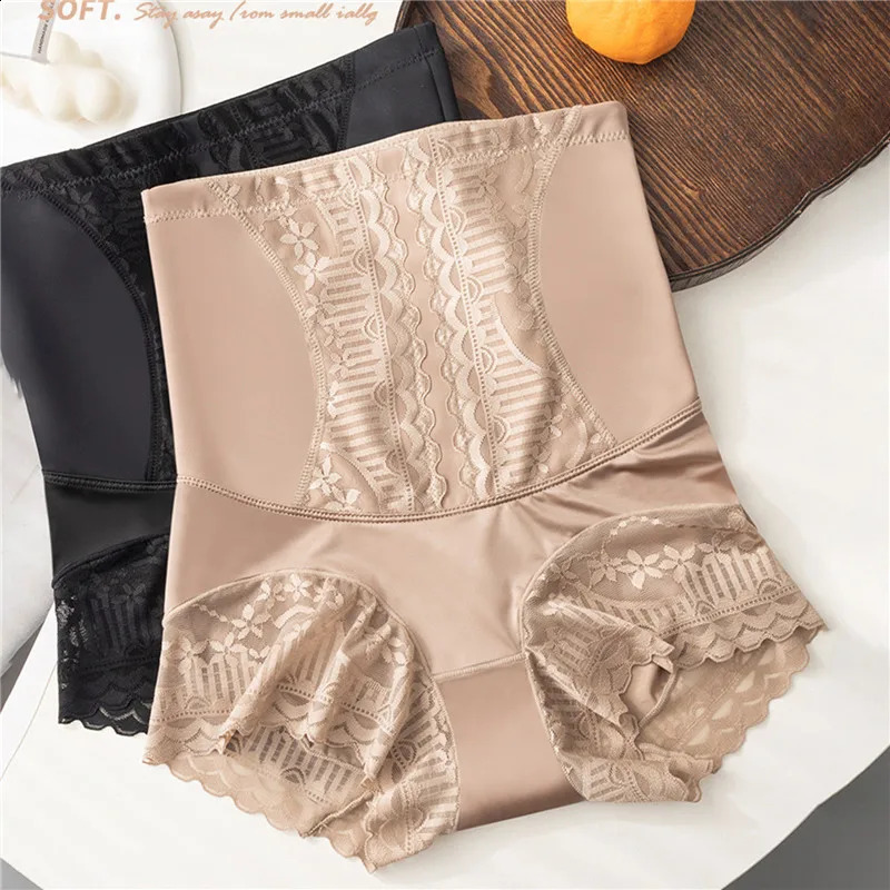 Women High Waist Shaping Panties Tummy Control Underwear Seamless Shapewear Briefs Postpartum Hip Lift Panty Summer Safety Short 240814