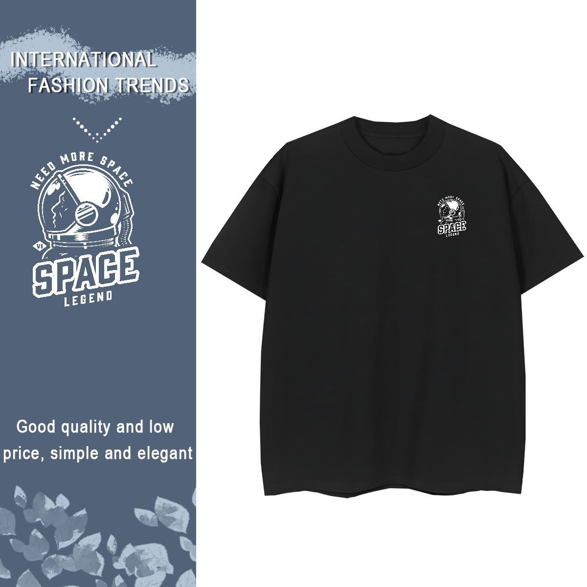Man T Shirts 100% Cotton 230g universe Home Outdoor O Neck Short Sleeves Plus Size Custom Tshirts Designer Fashion Cool Tops Shirt