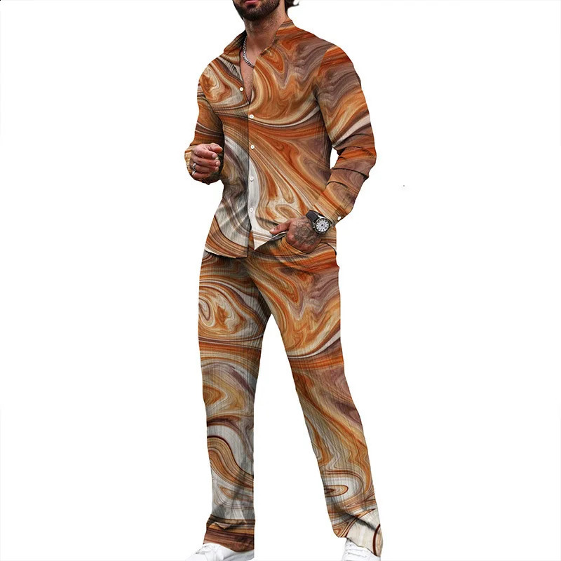 Summer casual sports suit mens ice silk shirt top thin quick drying Tshirt twopiece set MB12ML4 240814