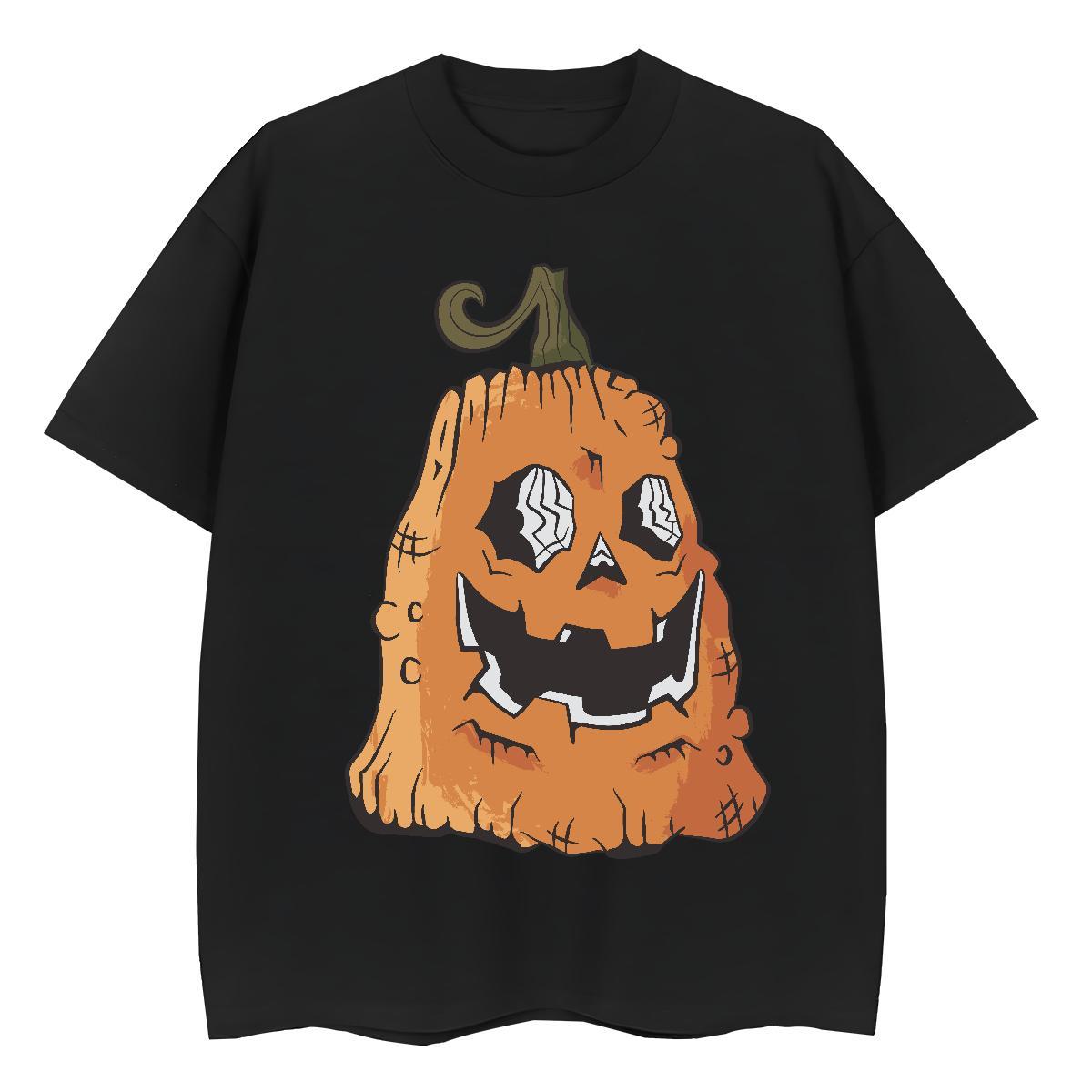Designer T-Shirts Halloween Crew Neck Breathable Home Outdoor Customized 230g 100% Cotton Tshirts 2024 DIY Tees Shirts