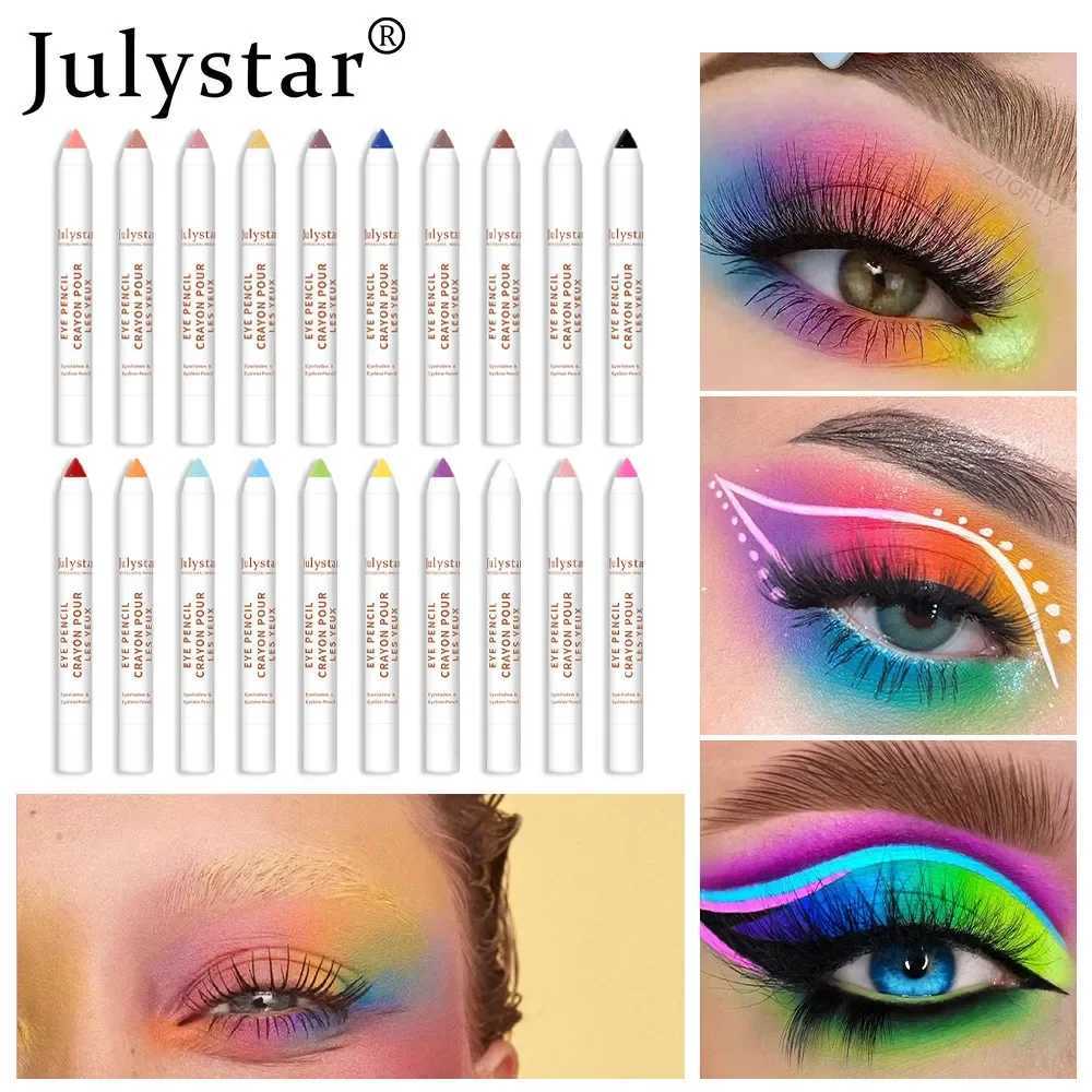 20 Colors Pearlescent Monochrome Eyeshadow Pen Matte Shimmer Lying Silkworm Eyeshadows Stick Waterproof Highlighter Eyeliner Y240813