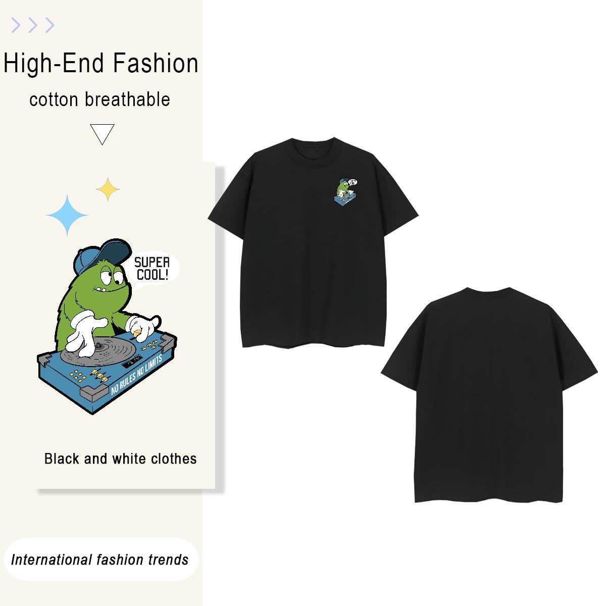 T Shirt For Man 100% Cotton 230g USA Casual Daily Wear Breathable Short Sleeve Custom Big Size Mens Tshirts 2024 Summer Wholesale Tees Shirts