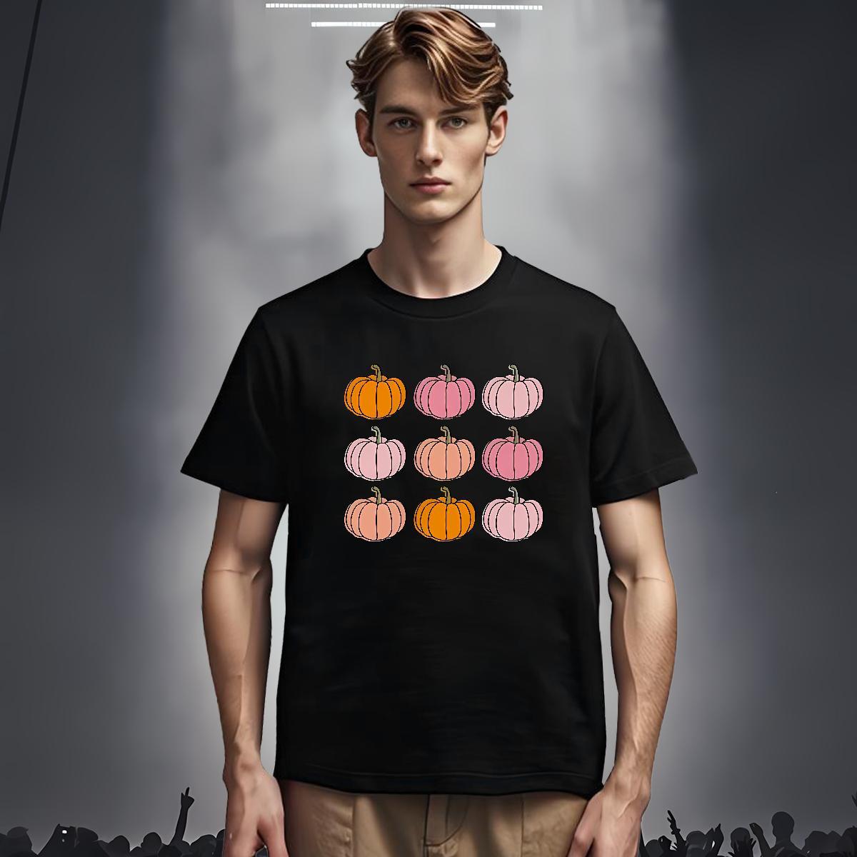 T-Shirts for Men 230g 100% Cotton pumpkin Street Casual Breathable Crew Neck DIY Logo Oversized Men Tshirts Designer Cool Tops Shirt