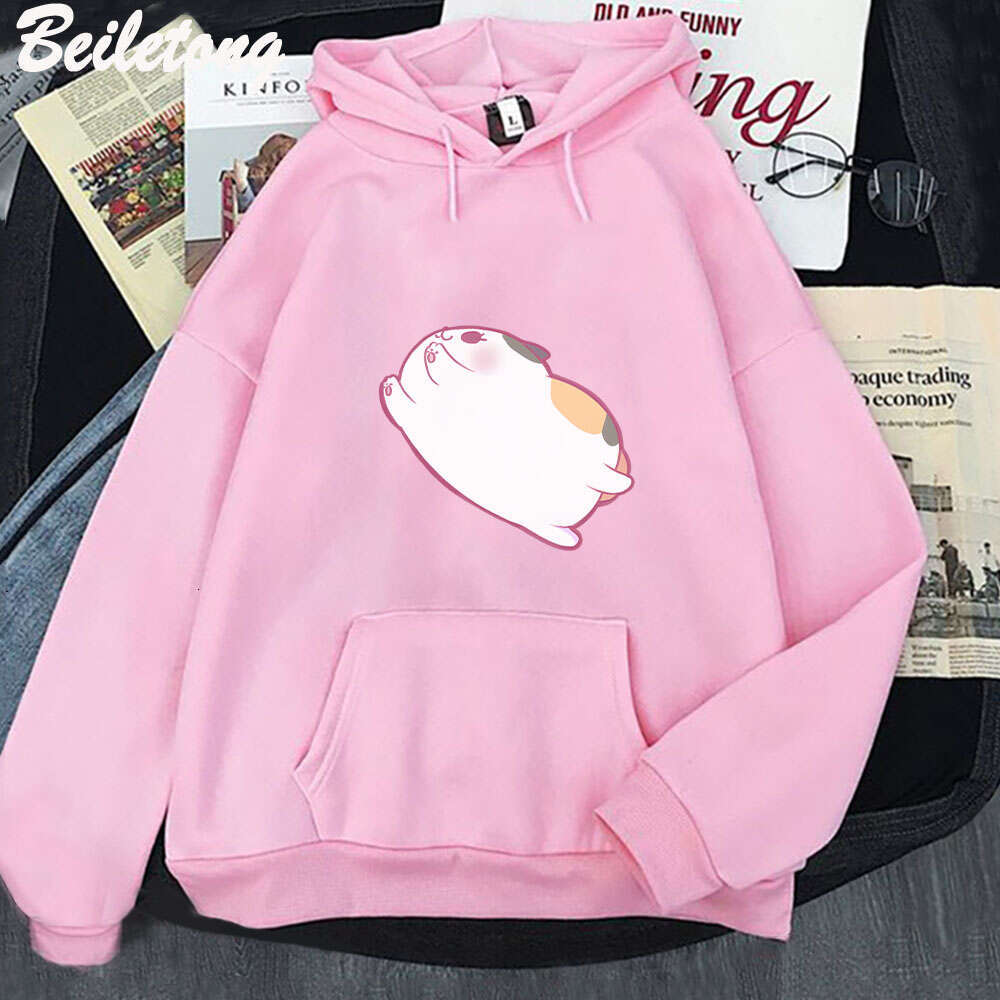 Cat Fat Anime Hoodies Final Fantasy XIV Women Kawaii Cartoon Sweatshirts Casual Plus Size Hooded Pullover Female Streetwear