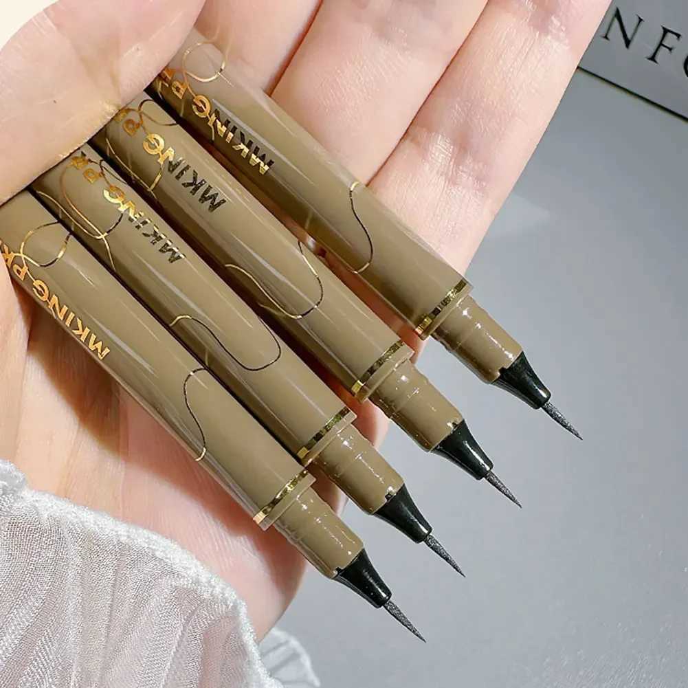 Ultra-thin Liquid Eyeliner Quick Drying Waterproof Smooth Eye Liner Long Lasting Lower Eyelash Pen Women Makeup Cosmetics Y240813