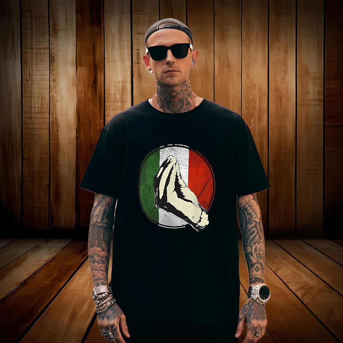Cool hands Mens T Shirts High Street Hip Hop Tshirt for Man Woman 100% Cotton 230g DIY Customized Breathable Short Sleeve Custom Anime Tops Tees