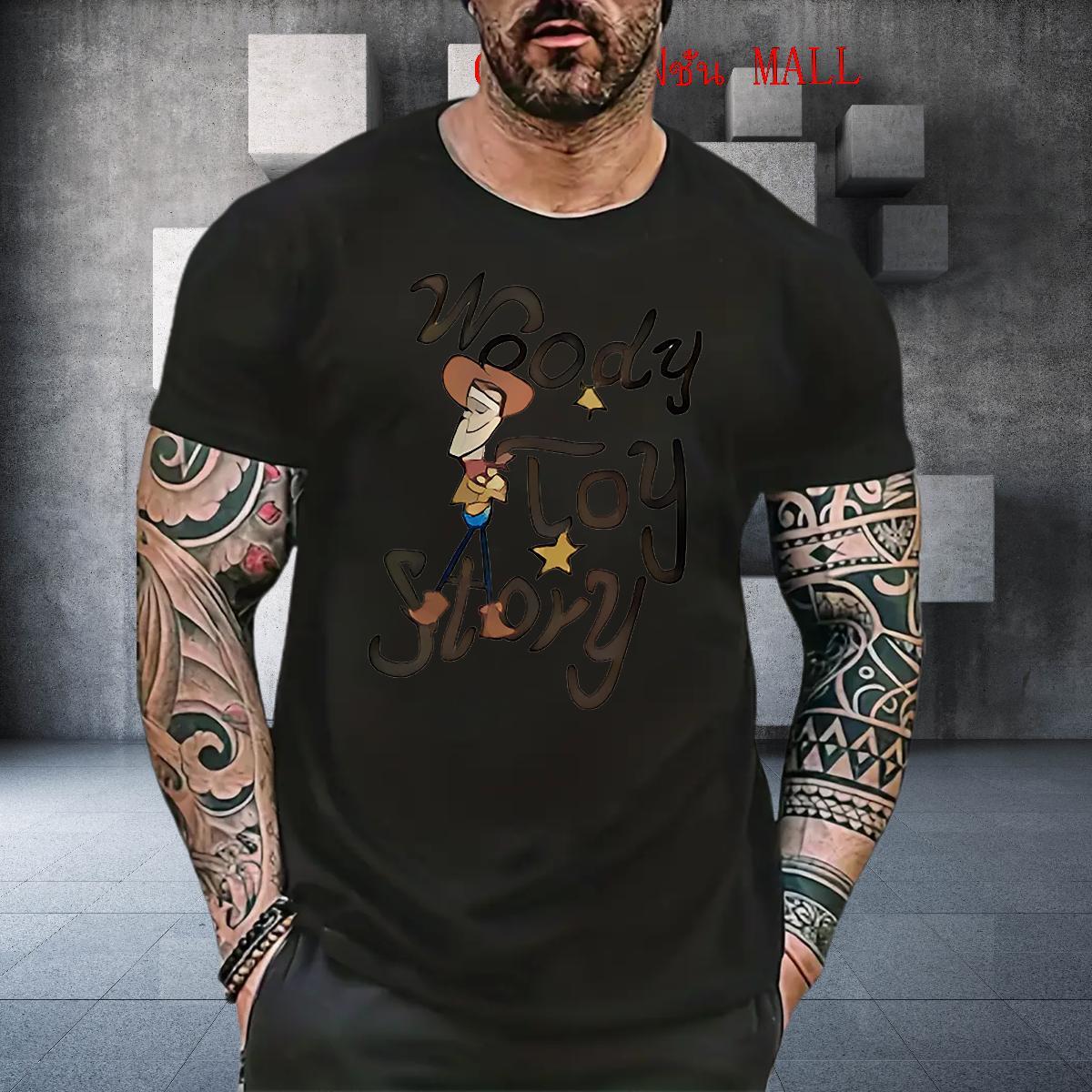 Loose Men Tshirts Daily Wear 230g Pure Cotton Floral Print Short Sleeve Soft letter Man T Shirts Classic Clothes