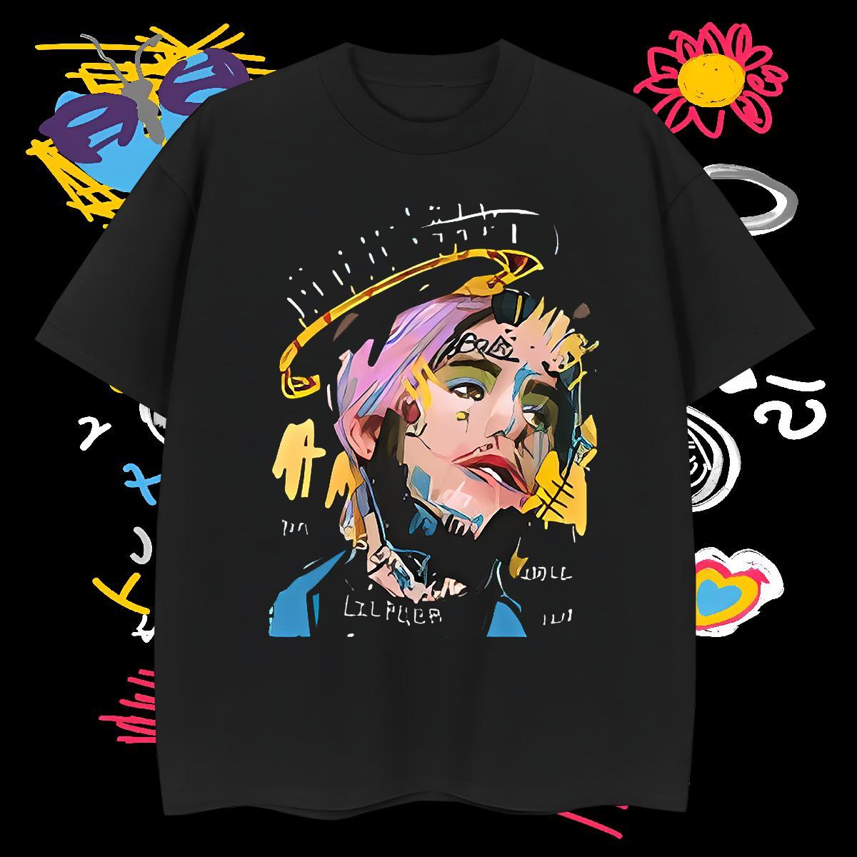 T-Shirts 230g 100% Cotton portrait Casual Beach Breathable Soft Cartoon Printing L-4XL Men Tshirts Customized Free Shipping Tees
