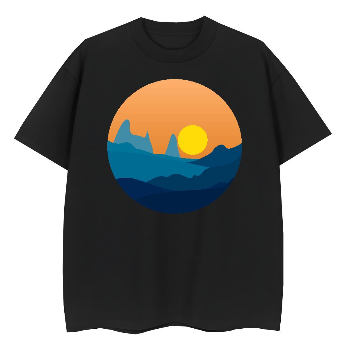 Soft Couples T Shirts Street 230g Pure Cotton Custom Printing Breathable sky T-Shirts for Men Fashion Design Polos