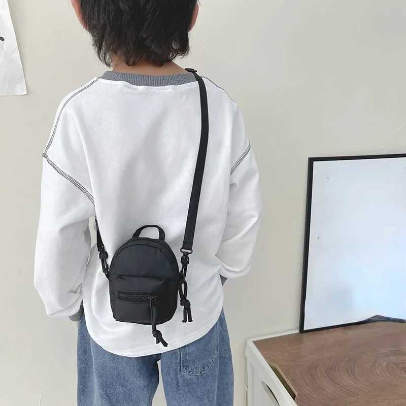 Childrens wallet handbag boys bag childrens fashion bag nylon cross body bag girls small coin bag childrens messenger bag W240813