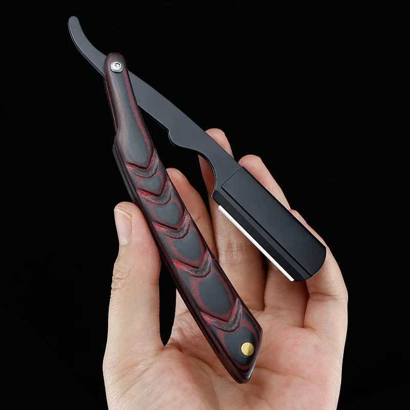 Straight Razor Foldable Safety Manual Shaves Blades Men Stainless Steel Shaving Razor Face Care Body Face Hair Removal KnifeM240814