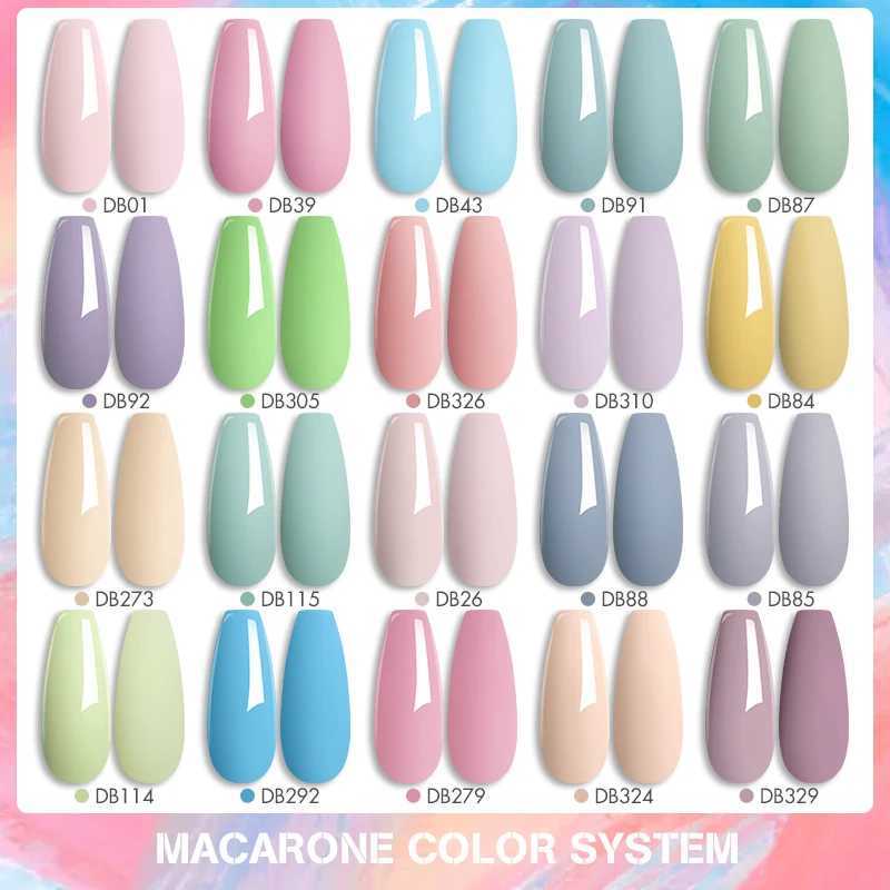 Mtssii 6ml Macaron Candy Gel Nail Polish Colors Spring Summer Pink Purple Semi Permanent Nail Art Gel Varnish For ManicureM240814