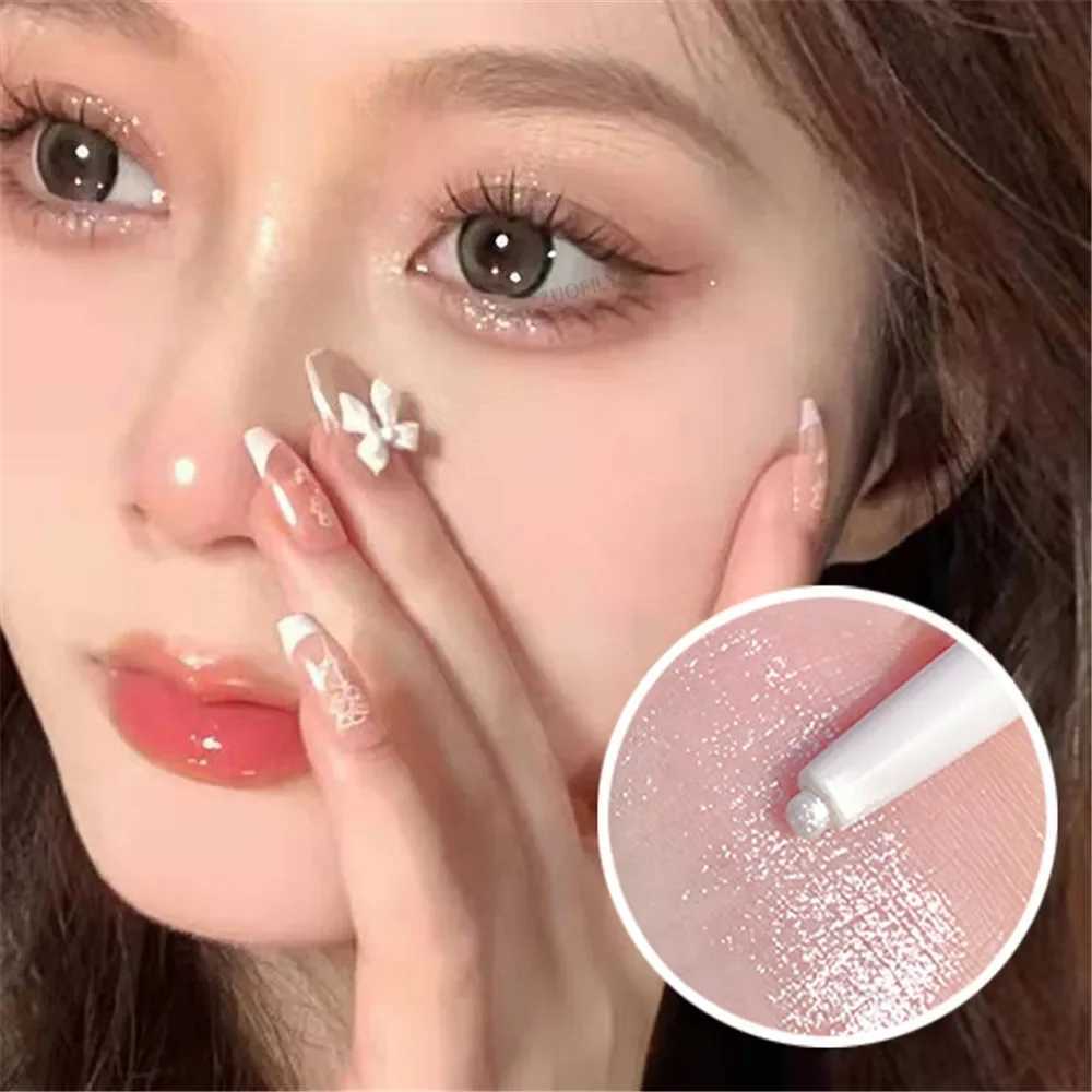 1PC Lying Silkworm Pen Pearlescent Glitter Brightening Eye Shadow Matte Contouring Eyeliner Pencil Long-lasting Tear Eye Makeup Y240813