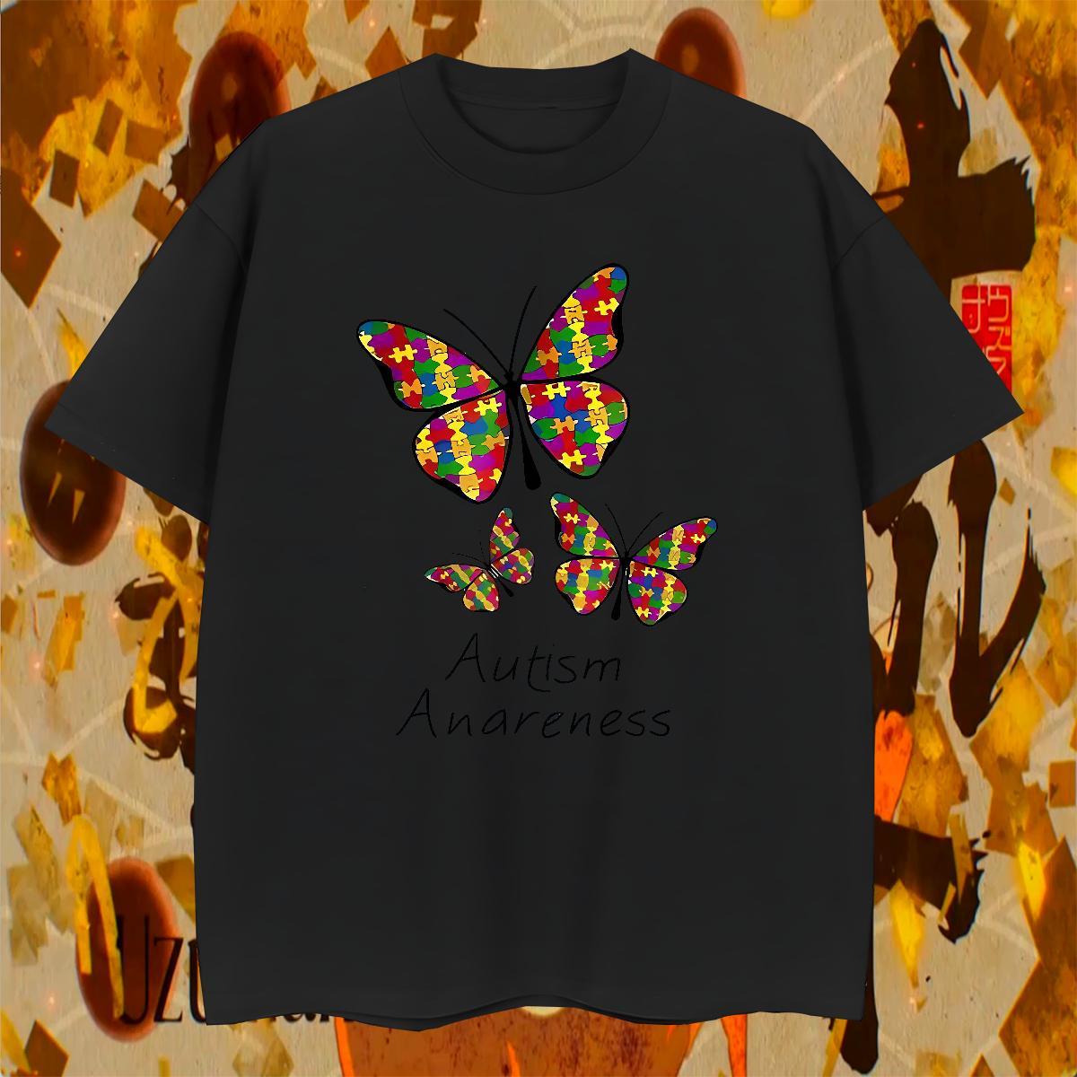 T shirt 230g Cotton Butterfly Beach Breathable Custom Big Size Couples T Shirts Fashion Cool Design Top Tees