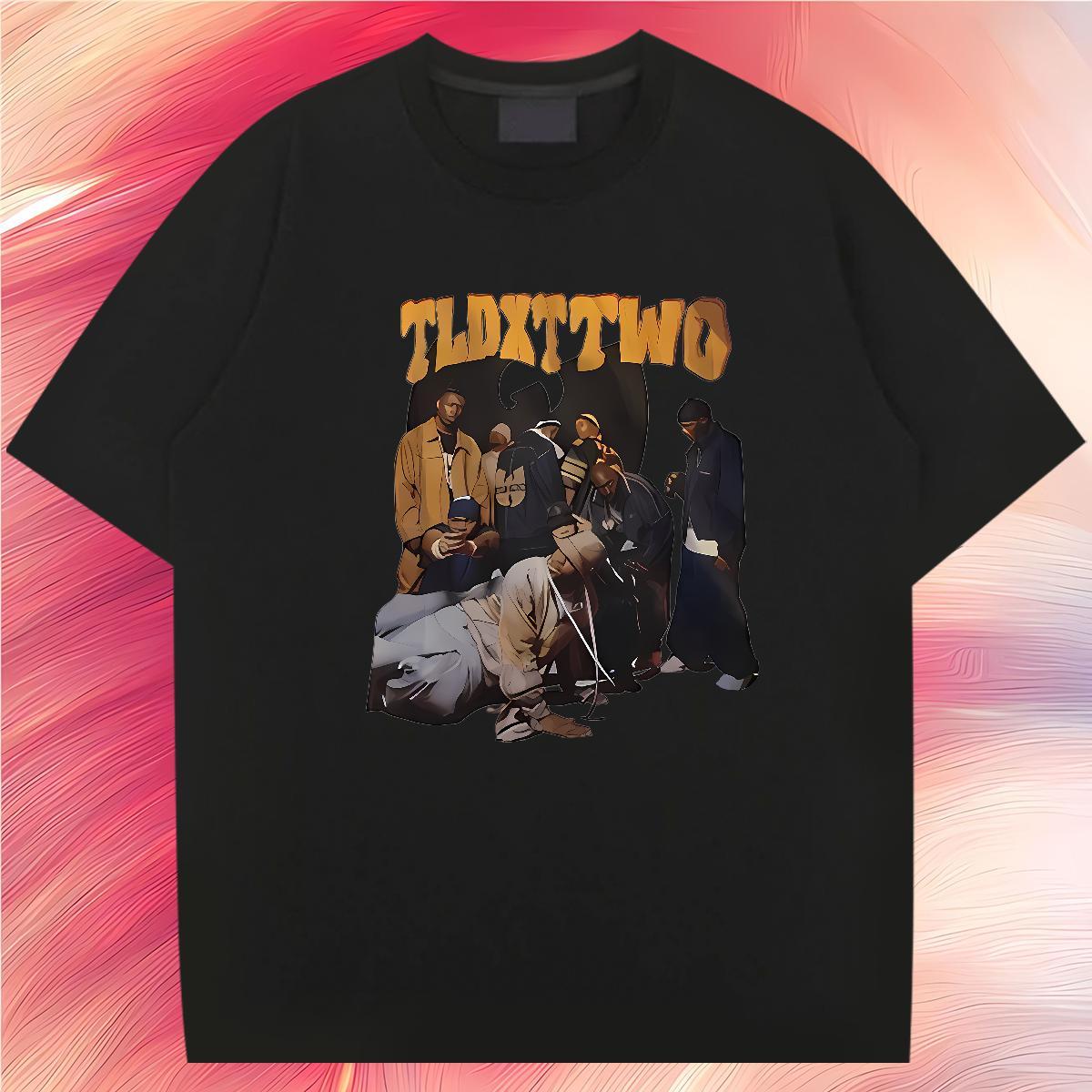 TOP Quality person Mens T Shirts Street Men Clothes T-Shirt 230g Cotton Factory Direct Crew Neck Anime Print Polos