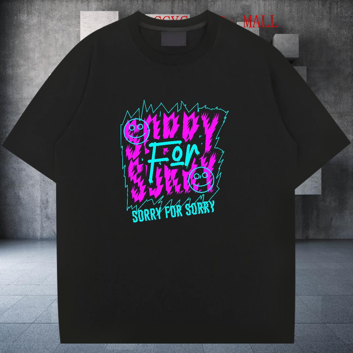 Designer Men Tops Tees Outdoor 230g 100% Cotton Plus Size Cartoon Breathable Crew Neck letter T Shirt For Man Fashion Casual Polos