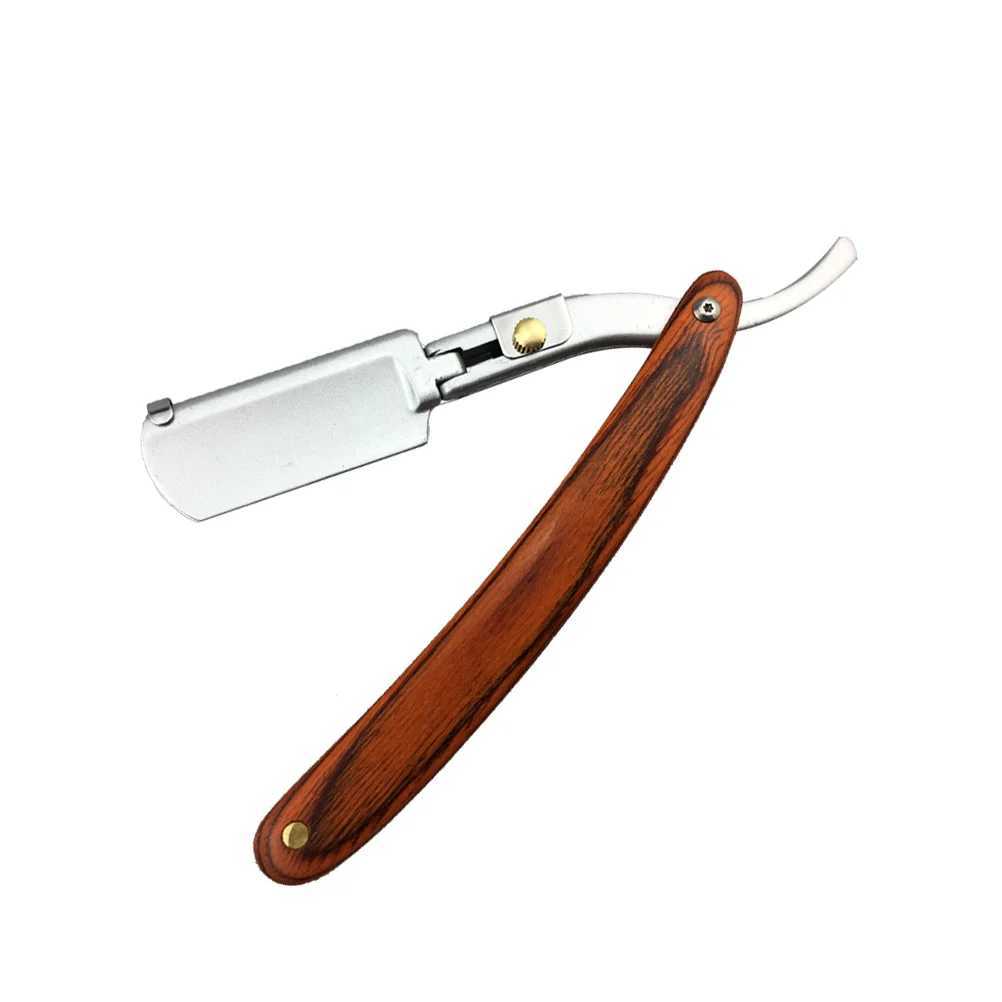 Shavers for Men Razor Razors Men Safe Colored Wood Old Fashioned Metal Shaving Manual WoodenM240814