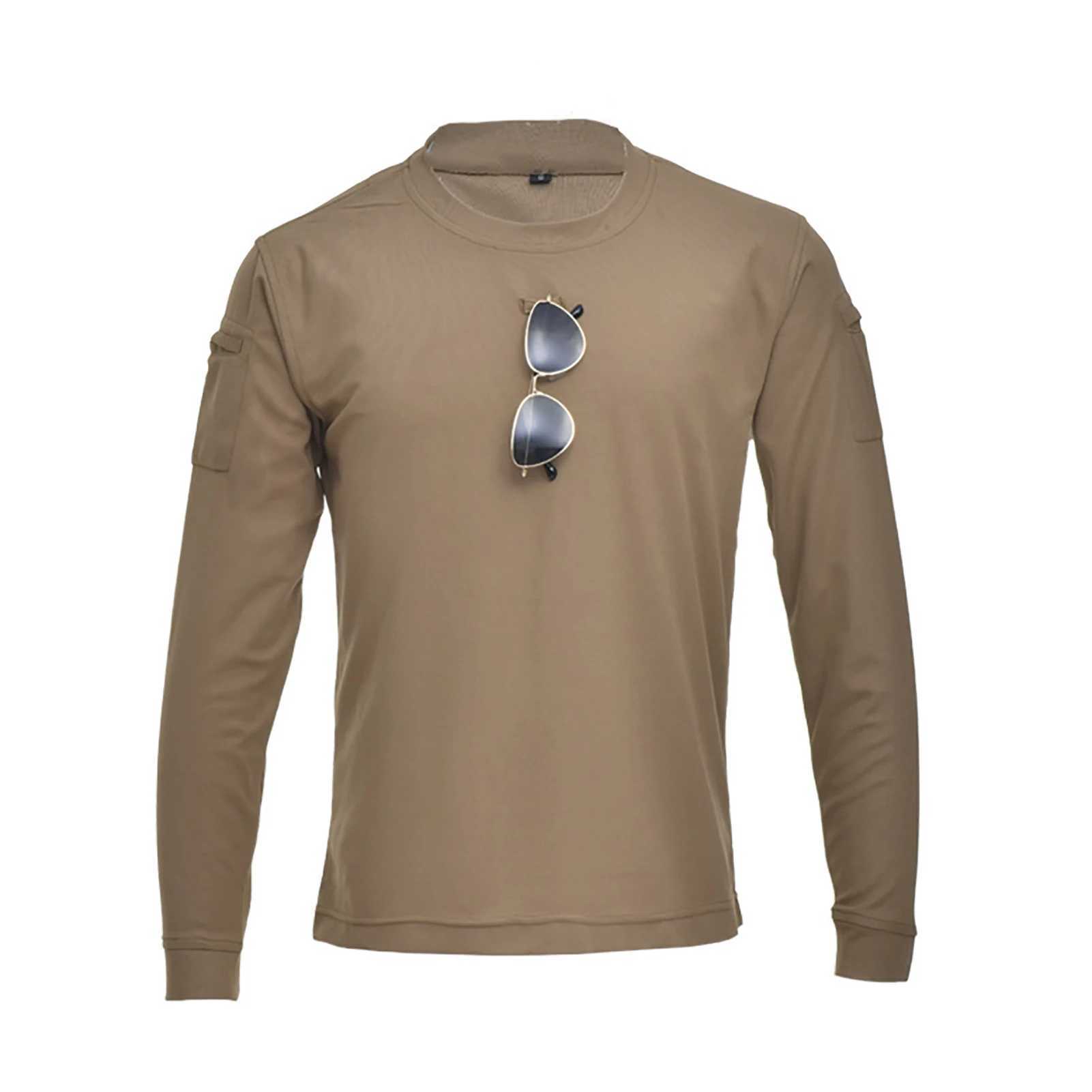 New Men Casual O Neck Sweat Loose Pullover T-shirt Shirts t-shirt Loose Fit Solid Color Men Warm Long Sleeve PulloverM240814