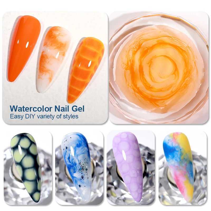 AS Clear Blooming Gel Polish 15ml UV LED Soak Off Nail Art Polish for Spreading Effect Marble Nail Polish Gel Paint VarnishM240814