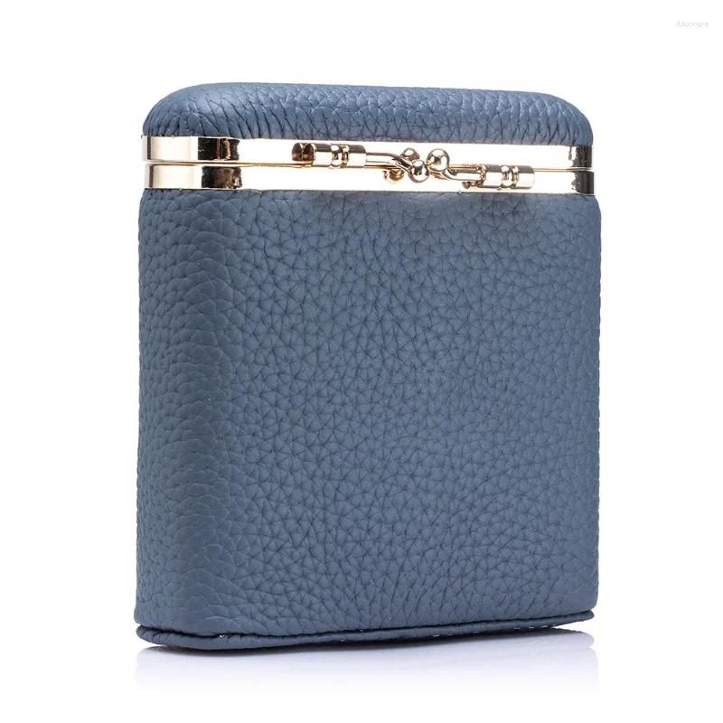 3 Cosmetic Bags Mini Portable Simple Leather Makeup Bag Mirror Storage Women Personal Use Small Lipstick Cases Cosmetics 4