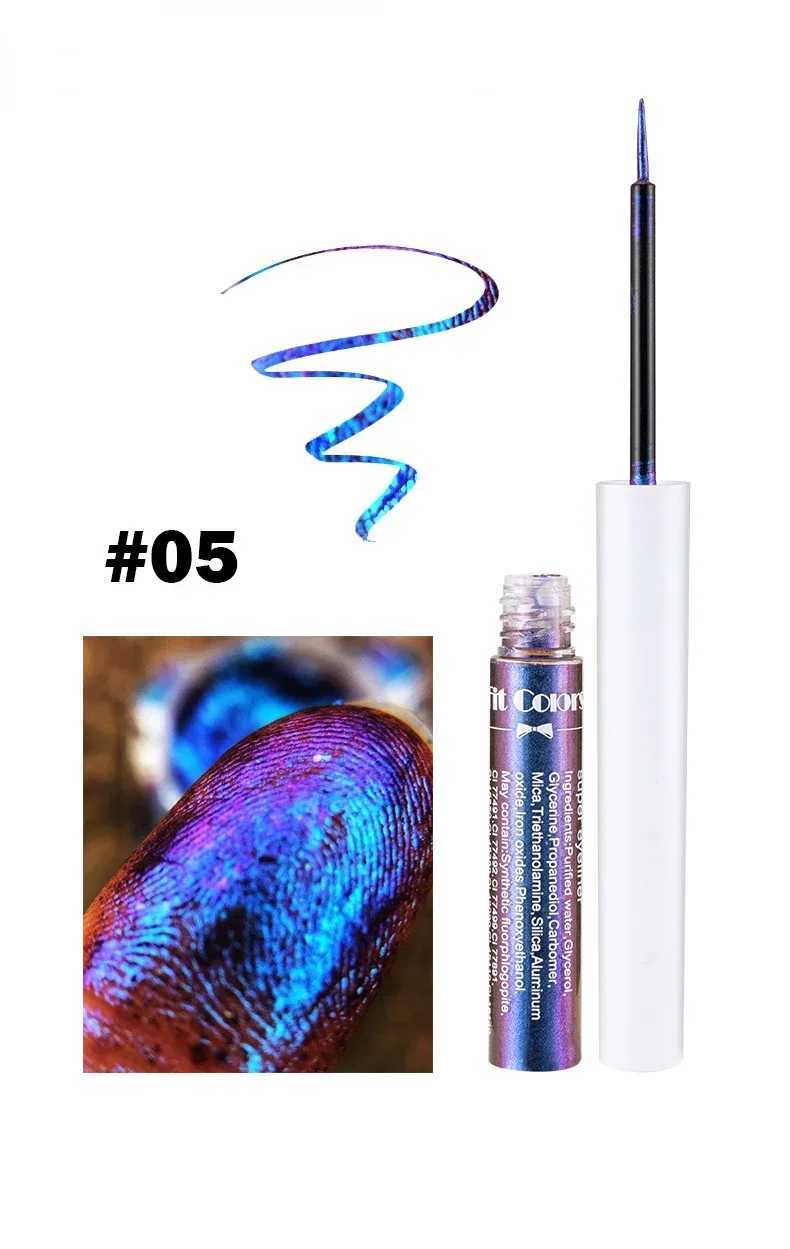 1PC Pearl Gloss Shiny Metallic Eyeshadow Liner Liquid Chameleons Eyeliner Multi Chrome Color Aurora Eye Makeup Glitter Pigment Y240813