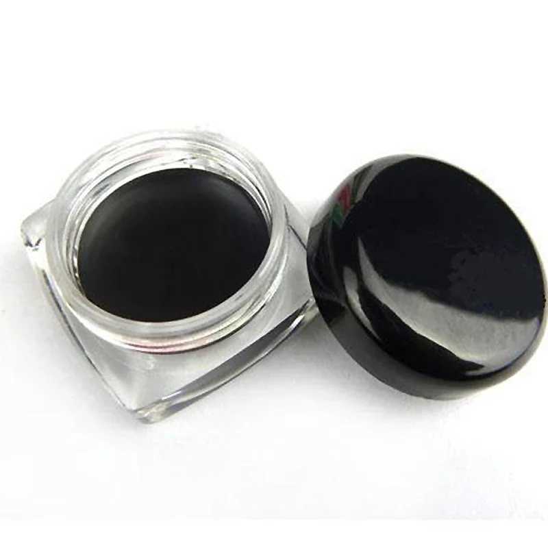 1PC Waterproof Gel Eyeliner Mini Eyeliner Gel Cream With Brush Makeup Cosmetic Black Waterproof Eye Liner Pen Y240813
