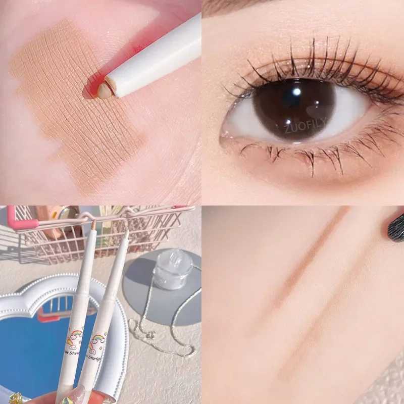 1PC Lying Silkworm Pen Pearlescent Glitter Brightening Eye Shadow Matte Contouring Eyeliner Pencil Long-lasting Tear Eye Makeup Y240813