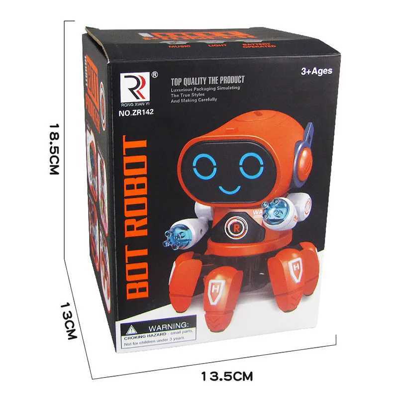 Dancing Six-claw Fish Robot Electronic toy Pet Funny Walking With Music Lightd Interaction Toys for Kids Boys Birthday Gifts Y240814