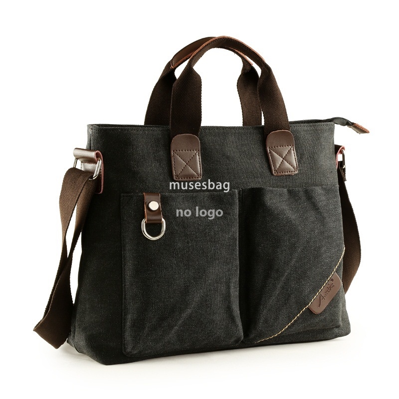 Wholesale spot men's business canvas handbag outdoor crossbody bag men's bag shoulder bag student casual backpack trend