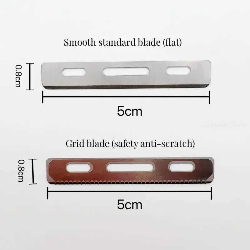 New Barber Vintage Manual Shaver RazorZinc Alloy ABS Handle Shaving Knife With Feather Blades Multifunction 5 ColorsM240814