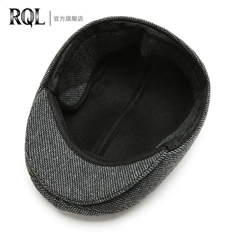 Mens warm hat winter beret coarse tweed dad wool thick earrings protection windproof refrigerated truck fishing 240812