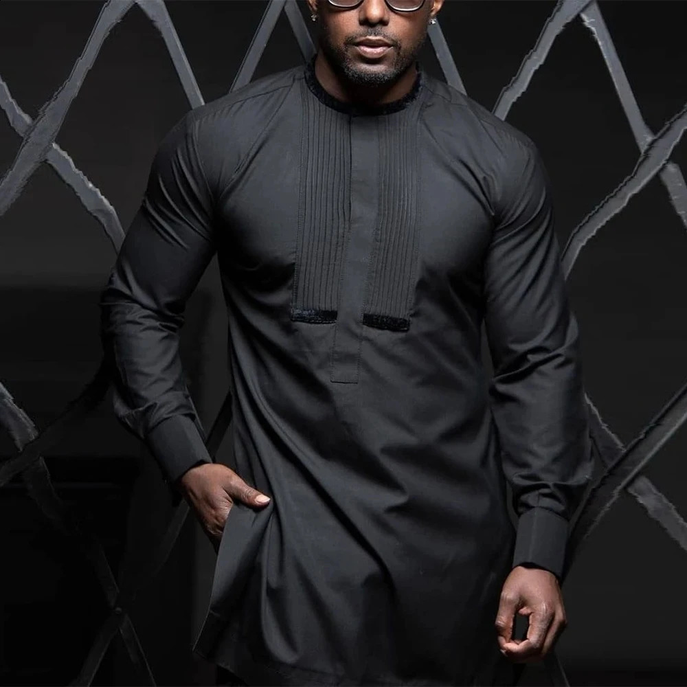 Dashiki Mens Top Pant 2 Pieces Outfit African Men Clothing Sets Kaftan And Pant Two-piece Suits African Clothing 240813