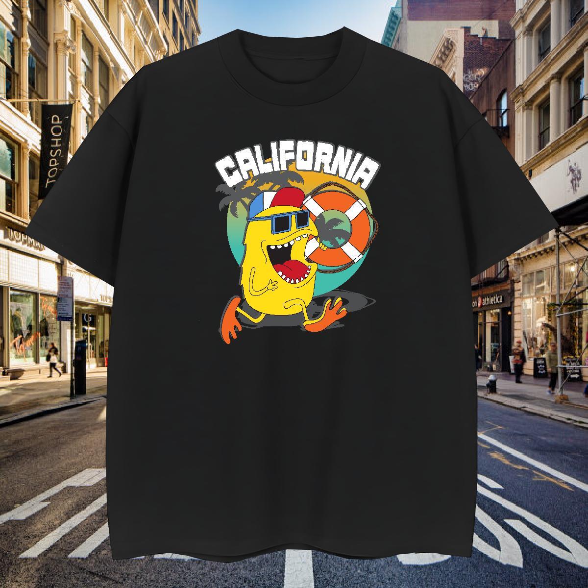 T-Shirts 230g Pure Cotton America High Street Hip Hop Crew Neck Breathable Plus Size Custom Men Tees Wholesale Popular Polos