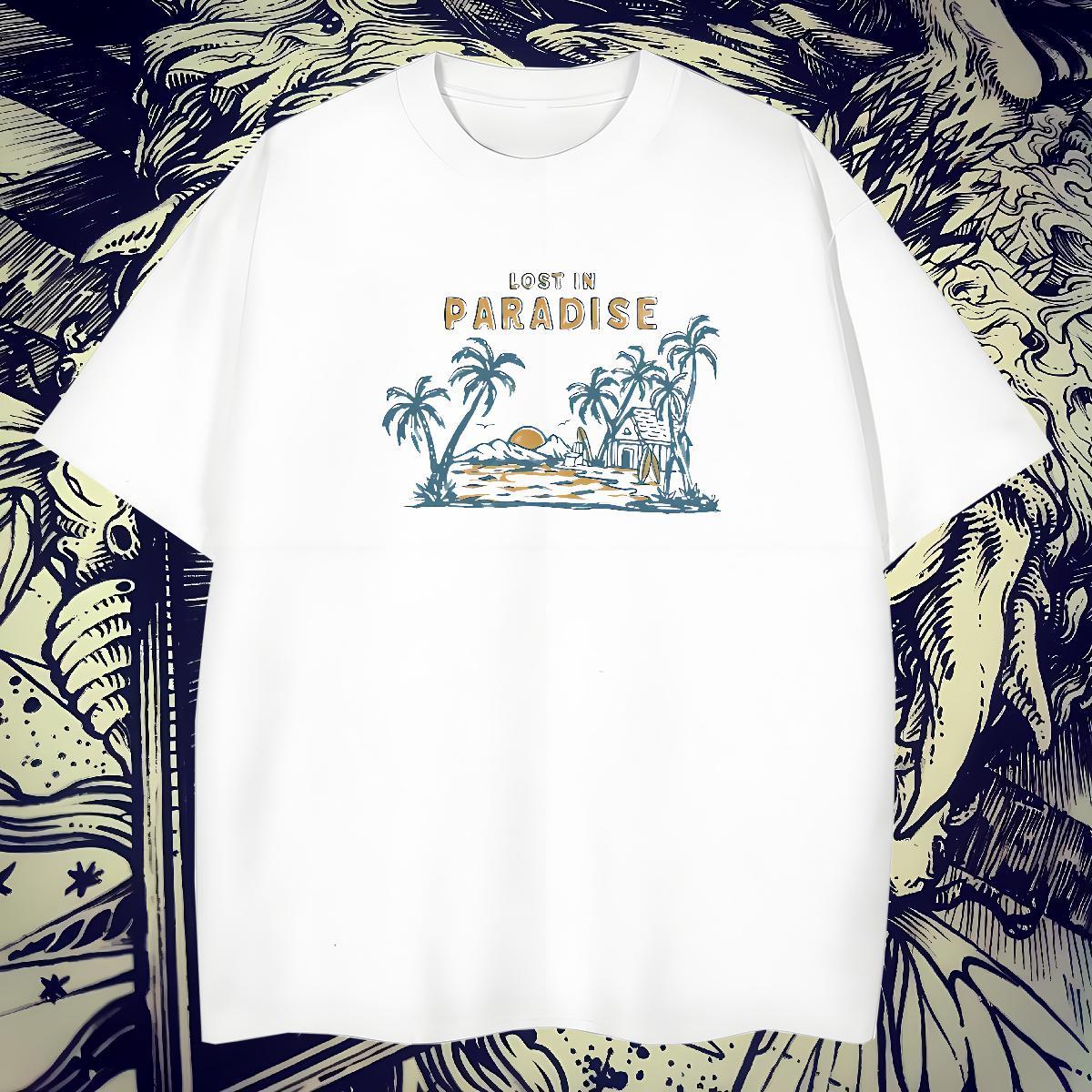 Comfortable Tshirts Street 230g Pure Cotton Black White Breathable Short Sleeve sea T shirt Stylist Clothings