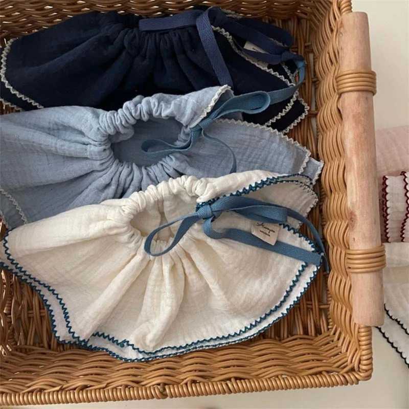 Bibs Burp Cloths 2Pcs Korea Style Print Baby Bibs Baby Girls Burb Cloth Soft Cotton Baby Bibs Towels Infant Baby Feeding 4-Layer for 0-12ML4812