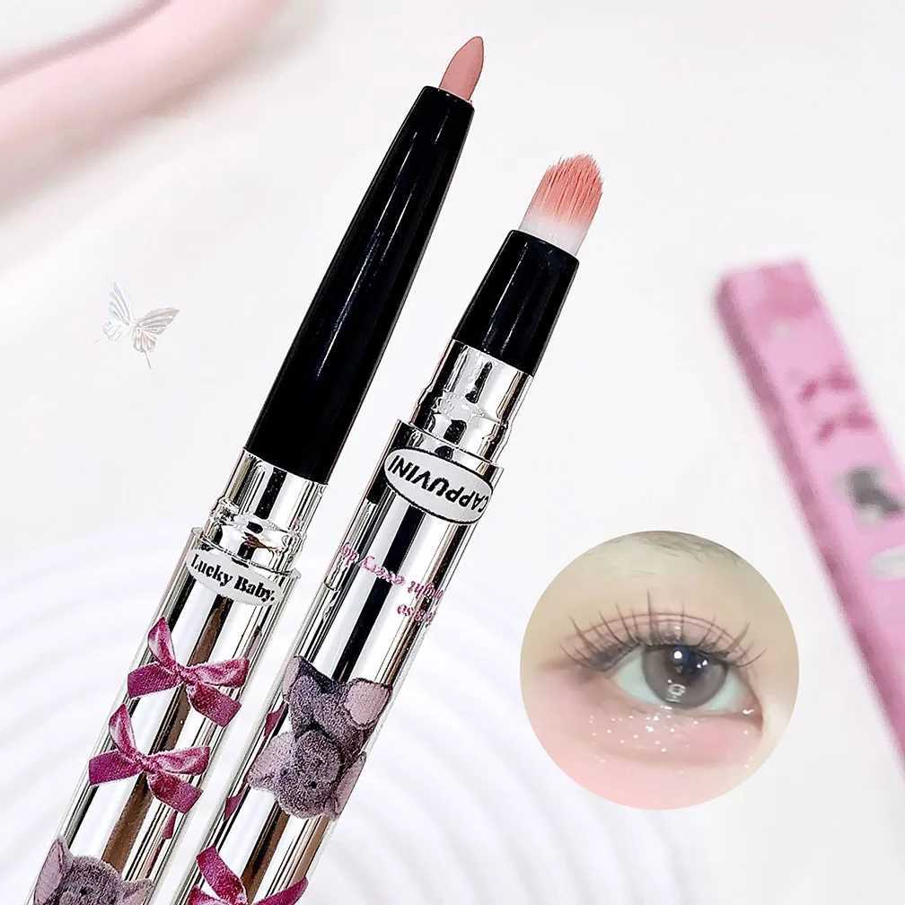Highlighter Eye Shadow Pencil Pearl Bright Eyeliner Shimmer Matte Gel Eye Head Brightening Lying Silkworm Pen With Brush Makeup Y240813