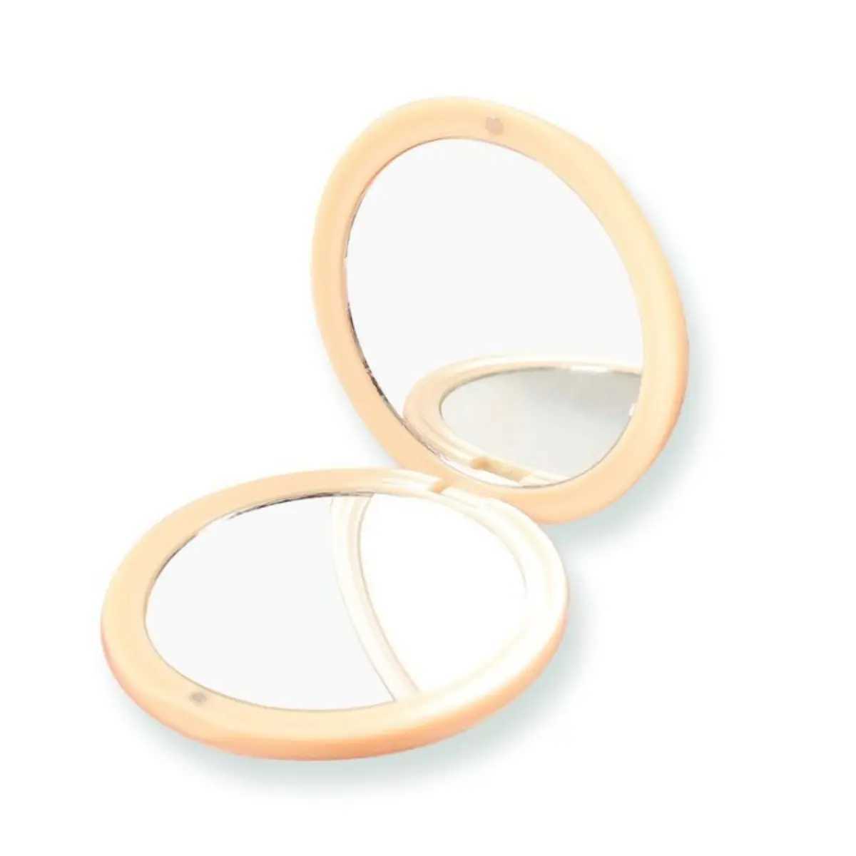 Wholesale of high-end circular folding small mirrors portable pockets flip mirrors mini double-sided makeup handheld mirrors W240813