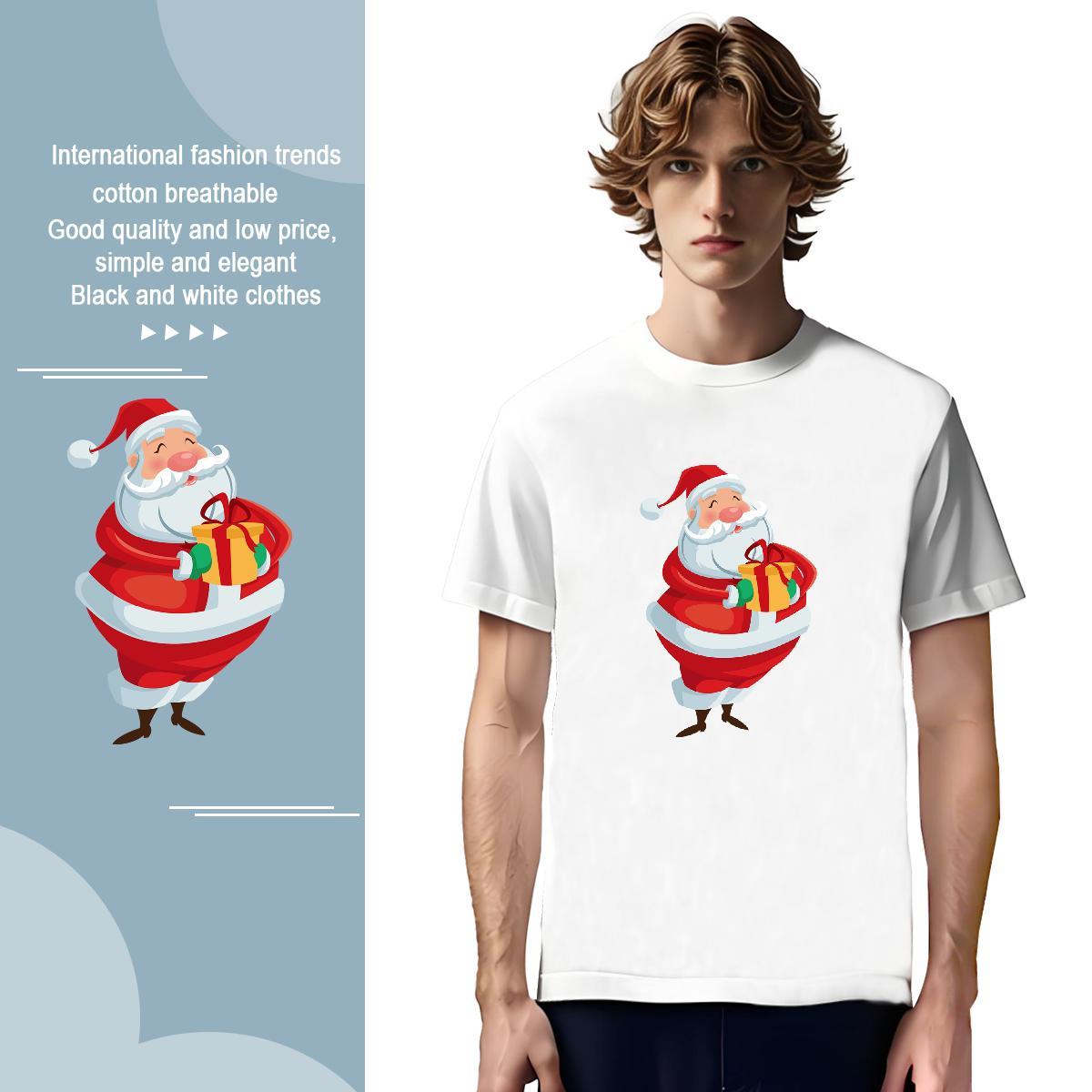 Cool T Shirt For Man O-Neck Short Sleeve Sports Casual Custom Printed 230g Pure Cotton Mens Tshirts Wholesale Polos