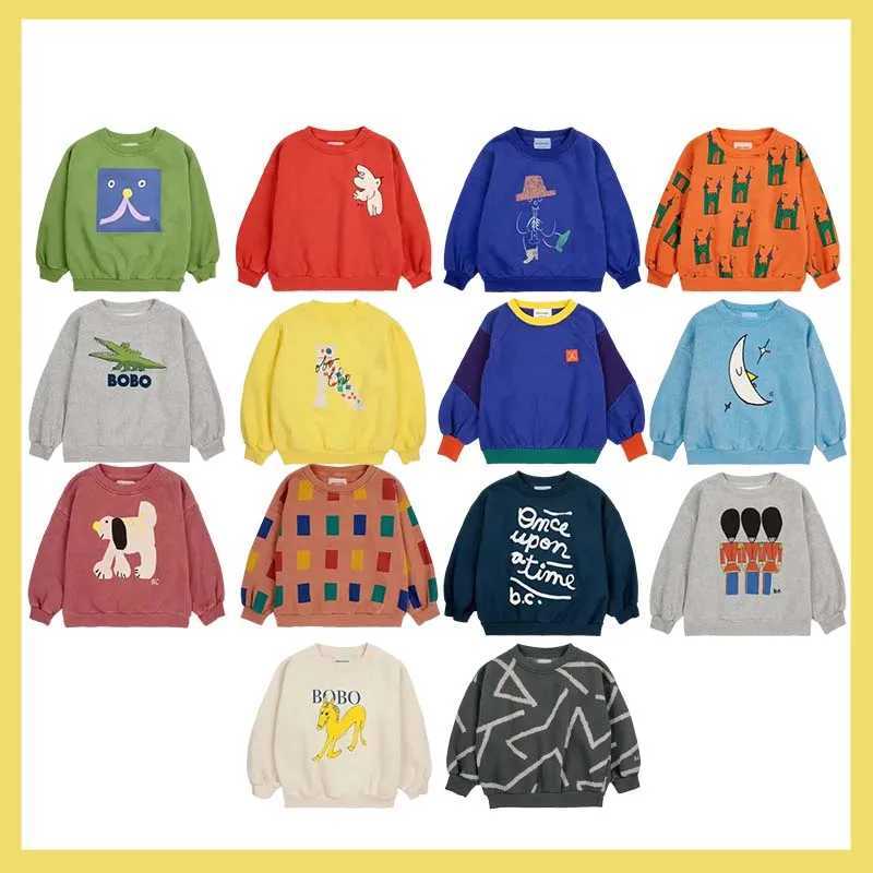 Child Sweatshirts 2024 Autumn Collection New Boys and Girls Round Neck Pullover Printed Tops Baby Warm ClothesY240814