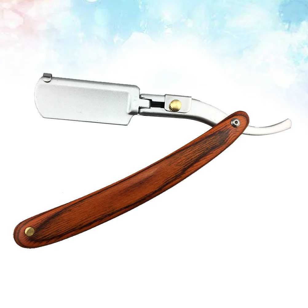 Shavers for Men Razor Razors Men Safe Colored Wood Old Fashioned Metal Shaving Manual WoodenM240814
