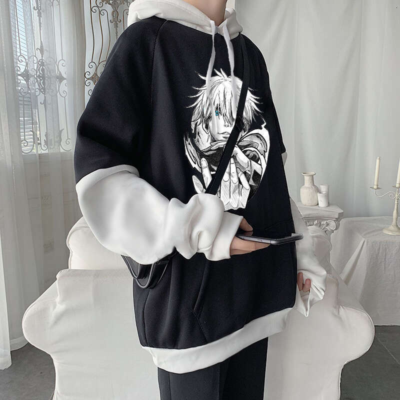 Jujutsu Anime Kaisen Haruku Gojo Satoru Manga Hoodies Cool Cartoon Men Hip Hop Long Sleeve Plus Size Women Winter Sweatshirts