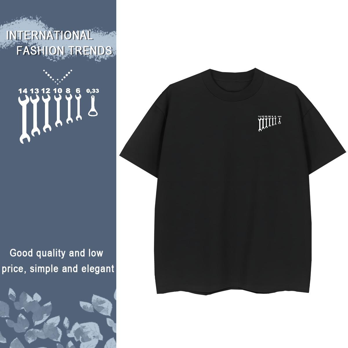 Popular logo Men T Shirts Beach Tshirts 230g Pure Cotton DIY Customized Round Neck Short Sleeve Custom Anime Clothes