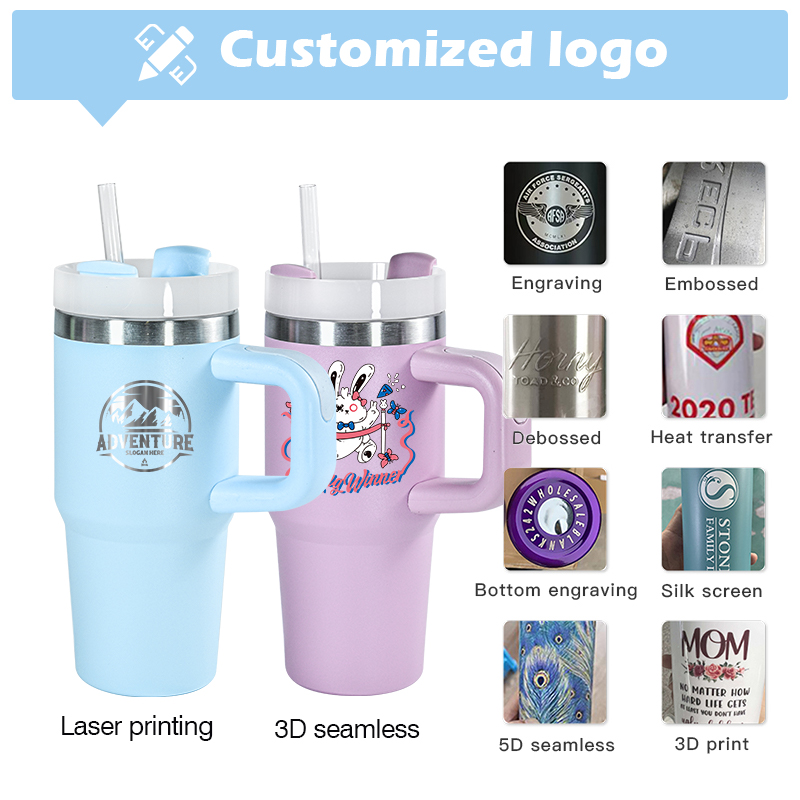 New Products!! 14oz Stainless Steel Double Wall With Handle Mini Travel Mugs W260226