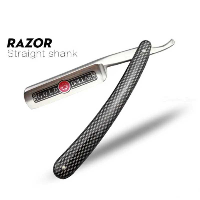 New Gold Dollar 100 Classic Shaving Straight Razor Manual Barber Razors Folding Knife Men Stainless Steel Shaving Razor G0114M240814