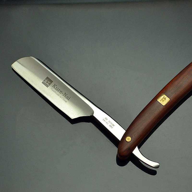 4pcs/Set Barber Shop Manual Razor Shaving Tools Sandalwood Handle S45C Carbon Steel Blade Straight Shaver Razor G1123M240814