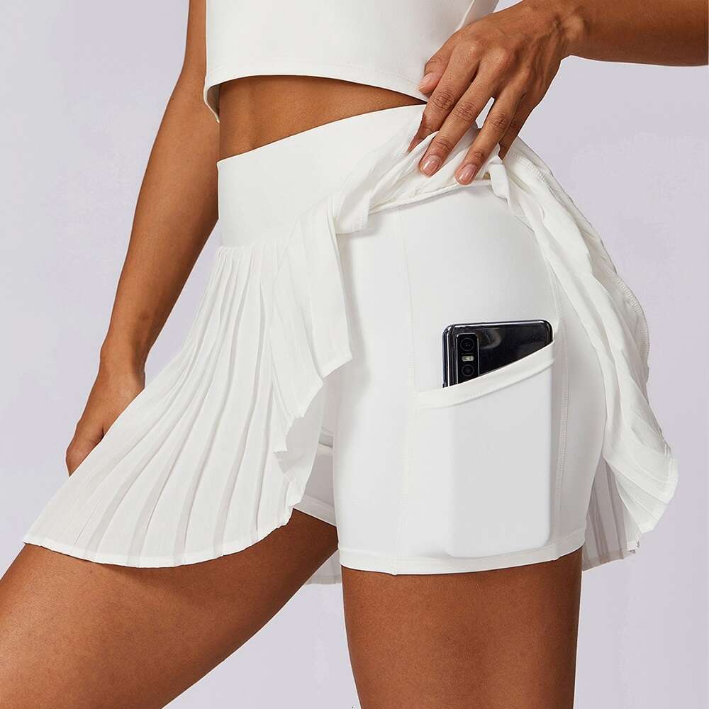 Cloud Hide Girl Pleated Sports Skirts Dancing Golf Tennis Skirt for Women Gym Workout Fiess Shorts High Waist Running Skort