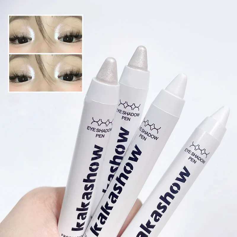 1PC Matte White Eyeliner Pencil Lying Silkworm Highlighter Pen Eyes Corner Brightening Pearl High-gloss Glitter Eyeshadow Stick Y240813