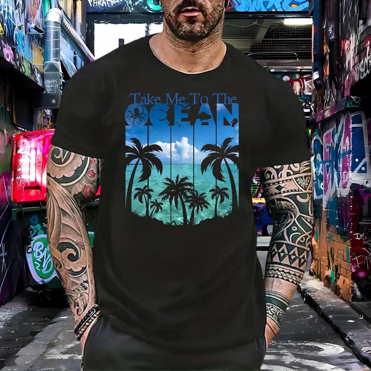 Cool Design tree T Shirt For Man Street Casual Tshirts 230g Cotton New Designer Pure Cotton Cartoon Printing L-4XL Tees