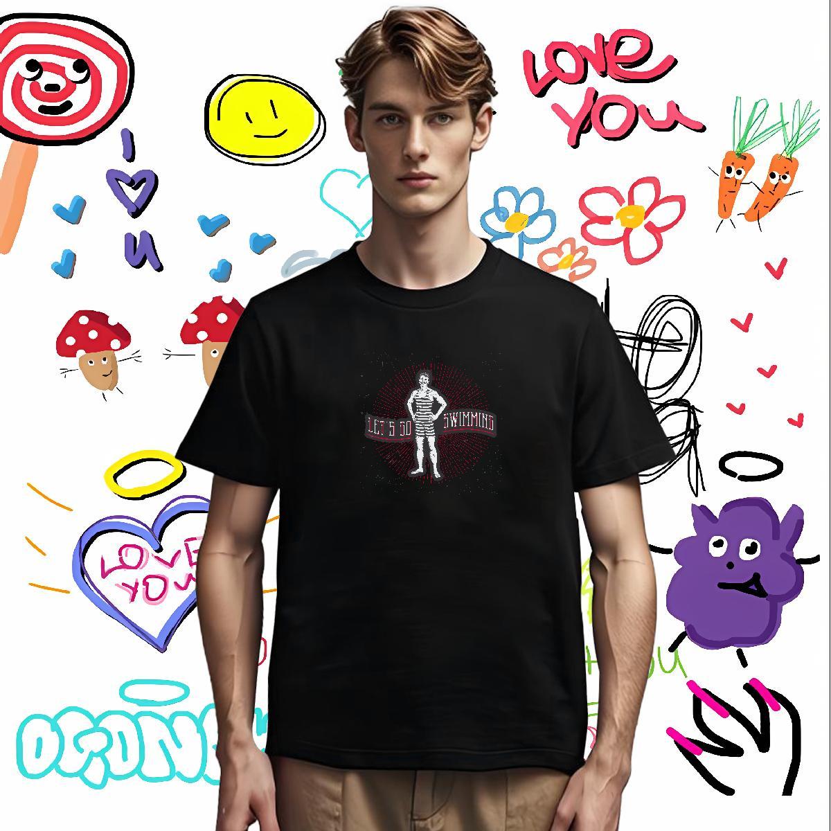 Men T Shirts 230g 100% Cotton person Sports Casual Crew Neck Graphic Men Tops Tees Fashion Designer Cool Tops Shirt