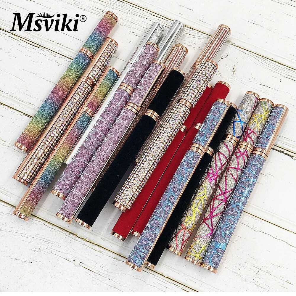 2/10/20pcs Magic Self-Adhesive Glue-Free Magnetic-Free Eyeliner Pen Wholesale Mink Eyelashes Waterproof Eye Liner Pencil Vendors Y240813